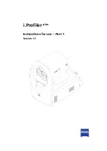 Предварительный просмотр 1 страницы Zeiss i.Profiler plus Instructions For Use Manual