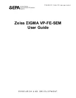 Preview for 1 page of Zeiss ?IGMA VP-FE-SEM User Manual