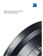 Предварительный просмотр 1 страницы Zeiss Lightweight Zoom LWZ.3 Instructions Manual