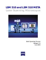 Zeiss LSM 510 Inverted Brief Operating Manual предпросмотр