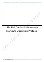Zeiss LSM 800 Standard Operation Protocol preview
