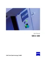 Preview for 1 page of Zeiss MCS 600 User Manual