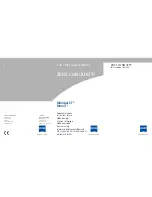 Zeiss MiniQuick T SERIES Instructions For Use Manual preview