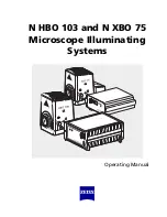 Zeiss N HBO 103 Operating Manual предпросмотр