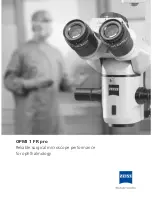 Zeiss OPMI 1 FR pro Technical Data Manual preview