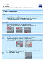 Preview for 1 page of Zeiss opmi lumera 700 Basic Instructions