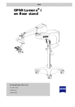 Предварительный просмотр 1 страницы Zeiss OPMI Lumera i on floor stand Instructions For Use Manual