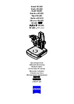 Zeiss Stand M LED Operating Manual preview