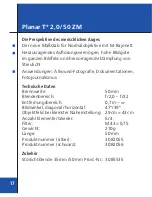 Preview for 15 page of Zeiss T* ZM-Mount Lenses Instruction Manual