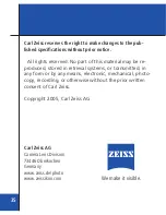 Preview for 33 page of Zeiss T* ZM-Mount Lenses Instruction Manual
