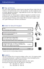 Preview for 16 page of Zeiss Victory 10 x 45 T RF Series Instructions For Use Manual