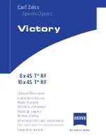 Preview for 1 page of Zeiss Victory 10 x 45 T* RF Instructions For Use Manual