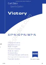 Предварительный просмотр 1 страницы Zeiss Victory 32 T* FL Instructions For Use Manual