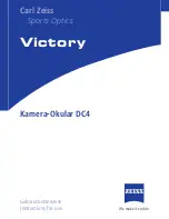 Предварительный просмотр 1 страницы Zeiss Victory DC4 Instructions For Use Manual