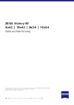 Preview for 2 page of Zeiss Victory RF 10x42 Instructions For Use Manual