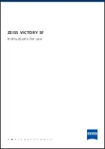 Предварительный просмотр 1 страницы Zeiss VICTORY SF Series Instructions For Use