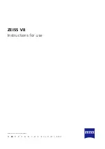 Предварительный просмотр 5 страницы Zeiss VICTORY V8 Series Instructions For Use Manual