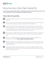 Preview for 12 page of ZEIT ZASH study kit Instructions For Use Manual