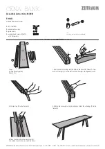 Предварительный просмотр 2 страницы ZEITRAUM CENA BANK Assembly Instructions