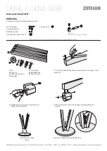 Предварительный просмотр 1 страницы ZEITRAUM CENA Assembly Instructions