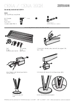 Предварительный просмотр 2 страницы ZEITRAUM CENA Assembly Instructions