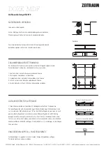 ZEITRAUM DOZE MDF Assembly Instructions предпросмотр