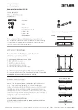 Предварительный просмотр 2 страницы ZEITRAUM DOZE Assembly Instructions