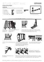 ZEITRAUM ECLAIR PETIT Bold Assembly Instructions предпросмотр