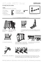 Preview for 2 page of ZEITRAUM ECLAIR PETIT Bold Assembly Instructions