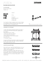 Preview for 2 page of ZEITRAUM FUSION Series Assembly Instructions