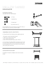 ZEITRAUM MELLOW DAYBED Assembly Instruction предпросмотр