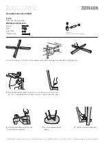 Предварительный просмотр 2 страницы ZEITRAUM RAIL Café Assembly Instruction