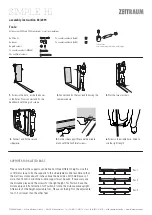 Предварительный просмотр 2 страницы ZEITRAUM SIMPLE HI Assembly Instruction