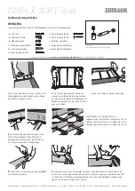 Предварительный просмотр 1 страницы ZEITRAUM SIMPLE SOFT Bold Assembly Instructions