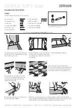 Предварительный просмотр 2 страницы ZEITRAUM SIMPLE SOFT Bold Assembly Instructions