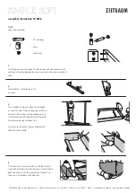 ZEITRAUM SIMPLE SOFT Assembly Instruction предпросмотр