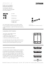 ZEITRAUM SIMPLE Assembly Instructions preview