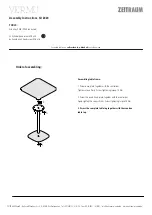 Предварительный просмотр 2 страницы ZEITRAUM VERMU Assembly Instructions