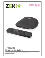 Preview for 1 page of Zeki TAB803B User Manual