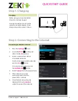 Preview for 1 page of Zeki Tablet Quick Start Manual