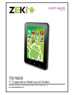 Preview for 1 page of Zeki TB782B User Manual