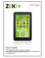 Zeki TBDC1093B User Manual preview