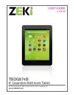 Zeki TBDG874B User Manual предпросмотр