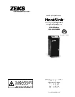 ZEKS HeatSink 200HSG Technical Manual предпросмотр