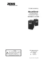 ZEKS HeatSink HSH Series Technical Manual предпросмотр