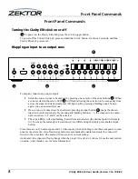 Preview for 8 page of Zektor CLARITY ELITE 8X8 User Manual