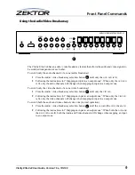 Preview for 9 page of Zektor CLARITY ELITE 8X8 User Manual