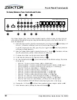 Preview for 10 page of Zektor CLARITY ELITE 8X8 User Manual