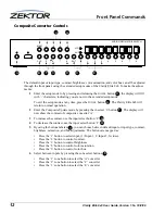 Preview for 12 page of Zektor CLARITY ELITE 8X8 User Manual