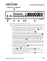 Preview for 13 page of Zektor CLARITY ELITE 8X8 User Manual